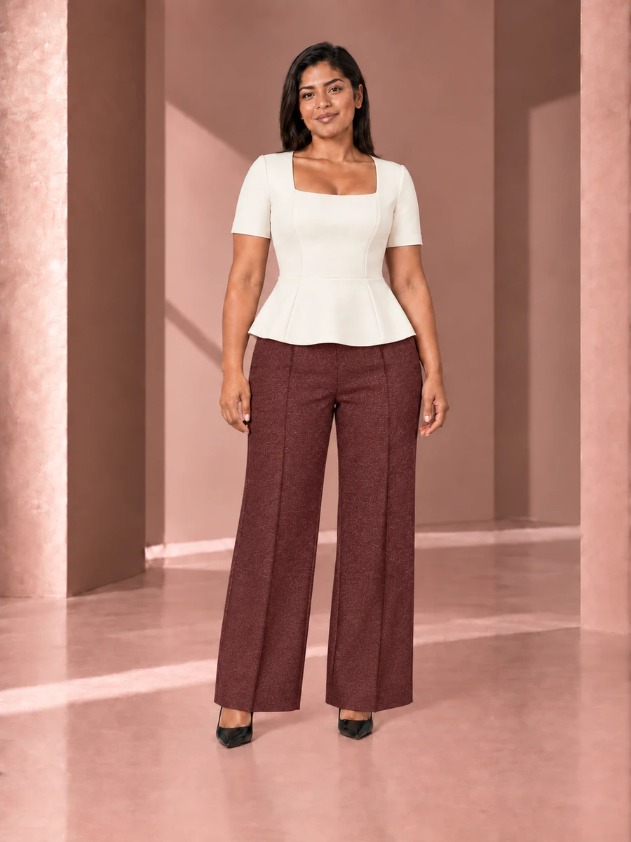 Pantalón Torino · Borgoña